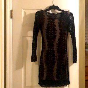 Black lace dress